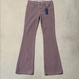 Rebecca Minkoff Lavender Corduroy Sunset Midrise Flare Pants Sz 26 NWT